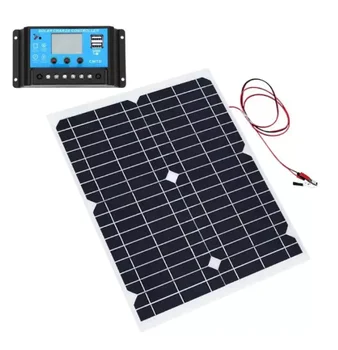 

20W 18V Flexible Solar Panel DIY Module Panel Crocodile Clip Connector High Efficiency Solar Cell Mono Module for RV Boat Yacht