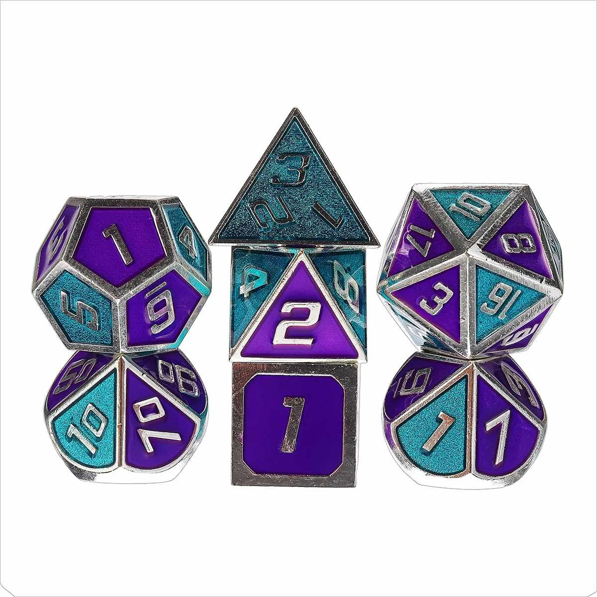 D20 D12 D10 D8 D6 D4 7 шт./компл. дизайн дракон весы металлические игральные кубики с сумочкой в комплекте; Новинка для подземелья и дракон RPG MTG настольные игры