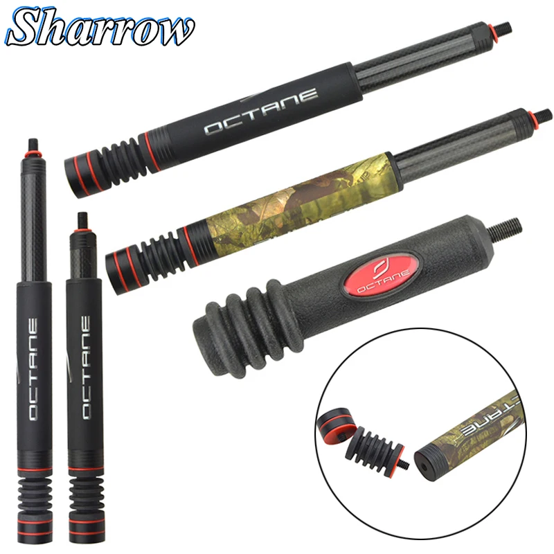 Compound Bow Hunting Stabilizer 5inch and 7-11inch Adjustable Archery Shooting Aluminum Alloy Shock Absorber Vibration Damper 4pcs aluminum feet pads m8 screw alloy speakers amplifier chassis beads anti shock shock absorber foot vibration stands