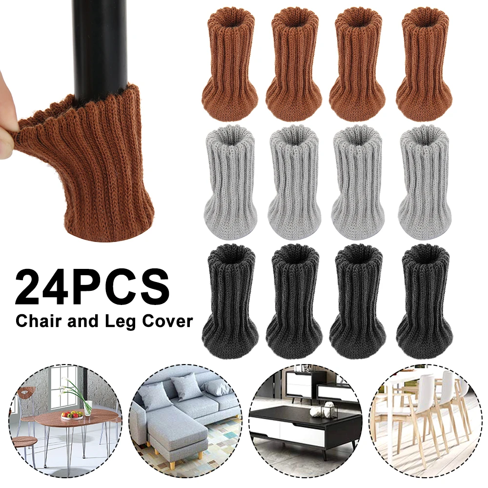 Chaussettes Tricotées Pour Pieds De Chaise, Double épaisseur