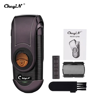 

Portable Mini Slim Rechargeable Shaver Electric Beard Cutter Razor Hair Trimmer Men Beard Haircut with Sideburns Clipper Blade