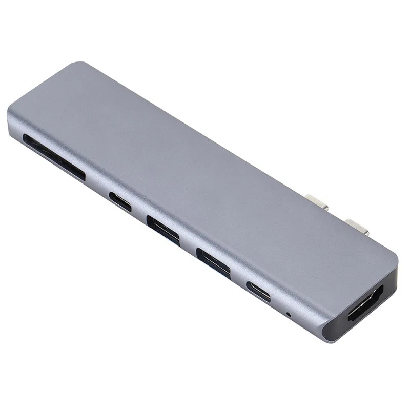 Концентратор type-C USB 3,0 7in2 концентратор с Usb HDMI зарядка pd с TF и sd-слотом для карт док-станция для MacBoo для ноутбука