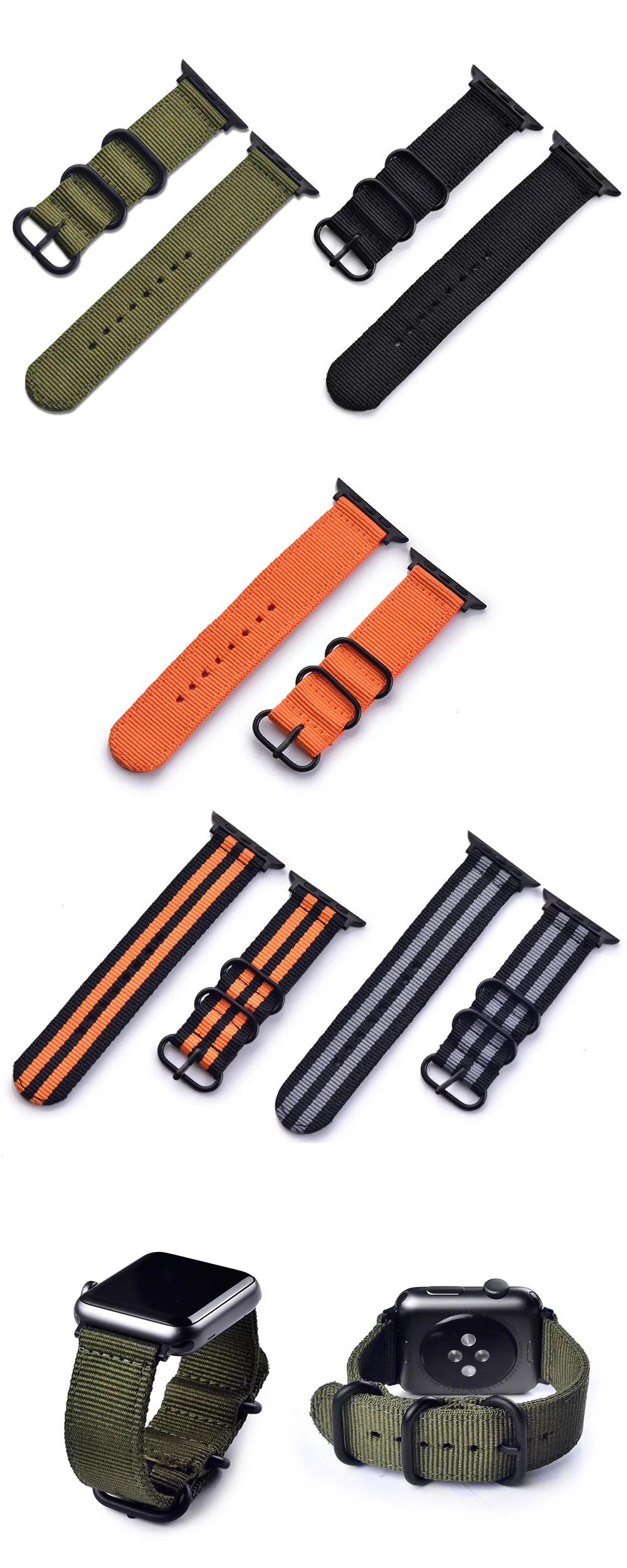 Лидер продаж, нейлоновый ремешок для наручных часов Apple Watch, версии 5/4/3/2/1, спортивный кожаный браслет, 42 мм, 44 мм, 38 мм, 40 мм, ремешок для наручных часов iWatch, ремешок