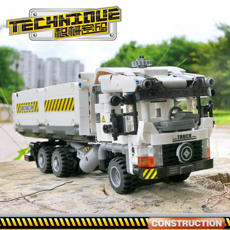 Yeshin 701704 Technic игрушечные машинки, набор грузовиков, строительные блоки, кирпичи, строительные игрушки для грузовиков, детские рождественские подарки