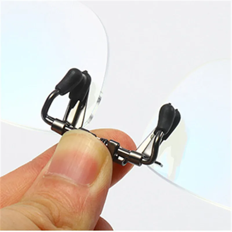 Maximumcatch Clip on Presbyopic Magnifying Glasses +1.5+2.0+2.5 Rimless  Portable lens Reading fishing Glasses