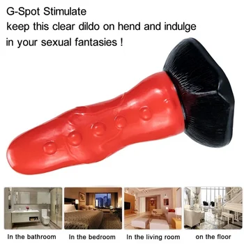 18.3CM Long Huge Monster Cock Wide Thick Anal Butt Plug Realistic Dildo G-spot Masturbator Sex Toys For Adult Women 6