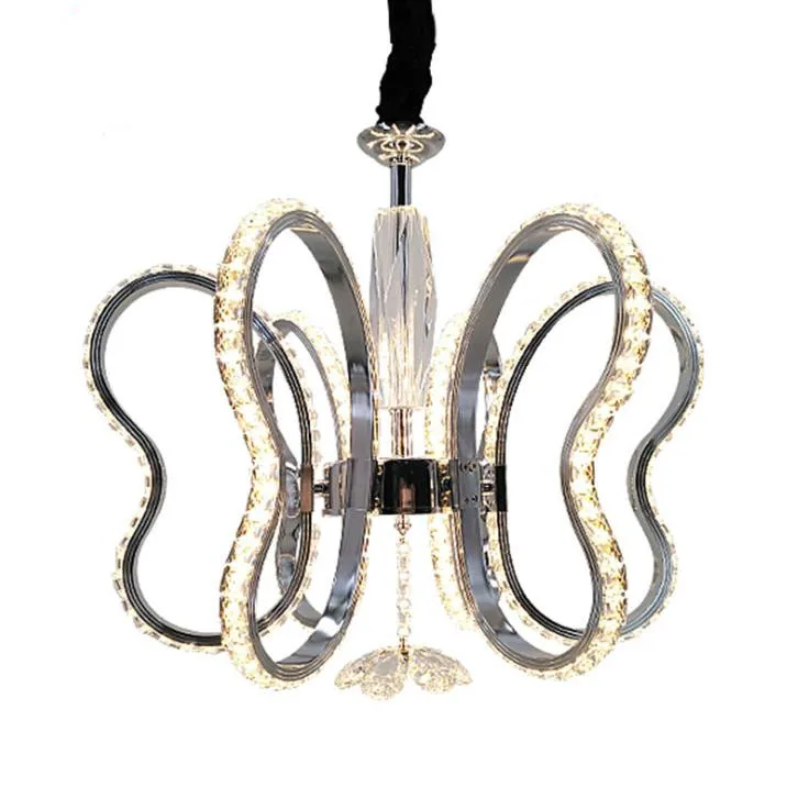 Lámpara de araña led moderna, nueva lámpara de cristal, lámpara de