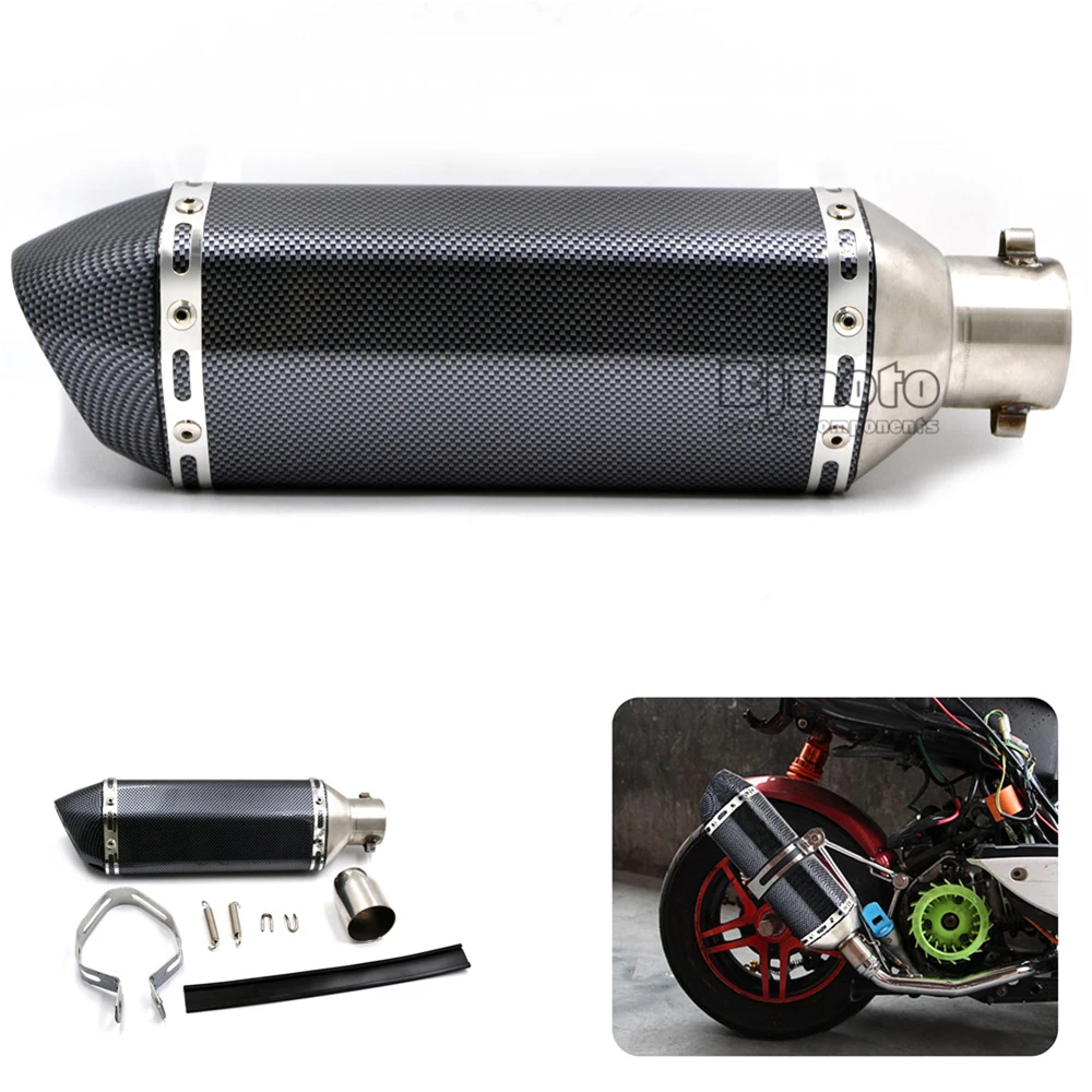 Универсальный мотоцикл Akrapovic выхлоп модифицированный Кроссовый глушитель для Honda CBR125 CBR400 CBR600 CBR100 ATV Dirt Pit Bike