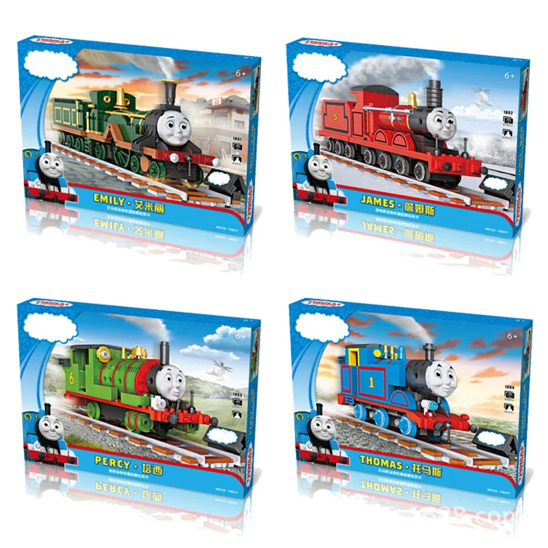 

LOZ 1801234 Small Train Thomas Emily James Percy Building Blocks Educational DIY