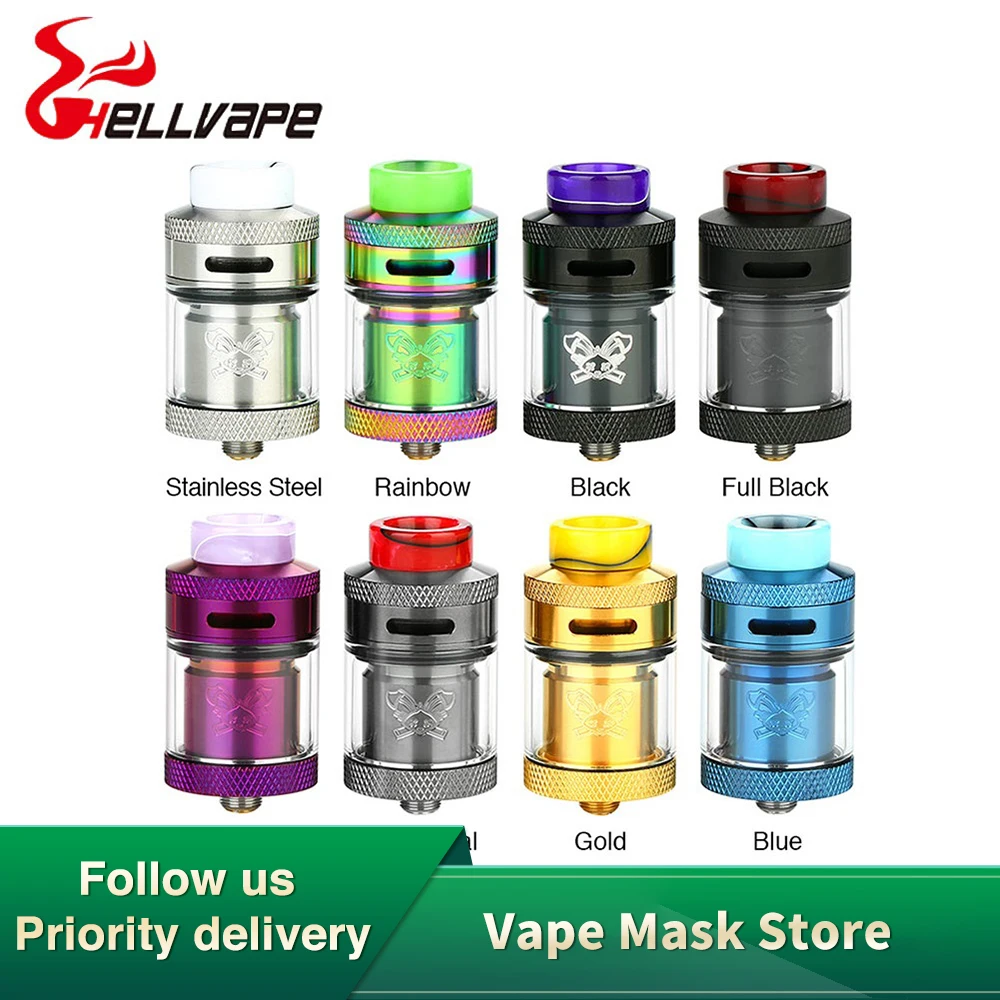 Новые Hellvape мертвый кролик RTA 2/4. 5 2-мл танк-атомайзер 24 мм уникальный мертвый кролик резьба узор электронные сигареты Vs Drop Dead