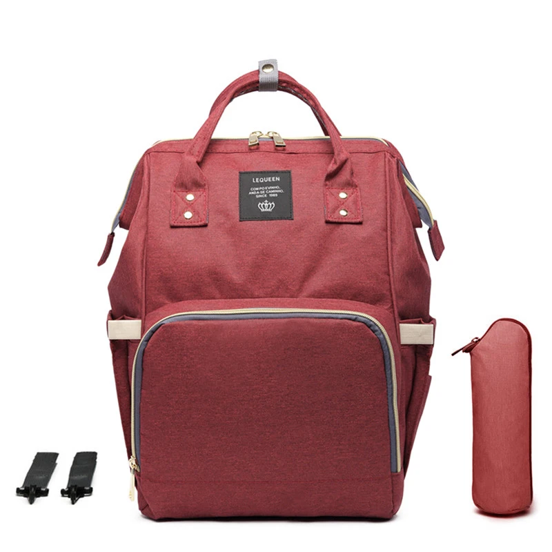 LEQUEEN пеленка мешок USB Мумия Материнство сумка большая мода кормящих путешествия рюкзак коляска детская сумка уход за ребенком подгузник рюкзак - Цвет: Lequeen Diaper Bag J