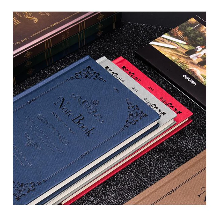 A5 записная книжка ежедневник планировщик блокнот страница в полоску, 240 страниц, горячая штамповка твердая обложка, 80gsm дюблинговая бумага студенческий подарок