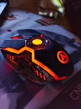 Ratón inalámbrico para videojuegos, silencioso, ergonómico, 7 teclas, RGB, retroiluminado con LED, USB, óptico, 1600G, para ordenador portátil, 2,4 DPI
