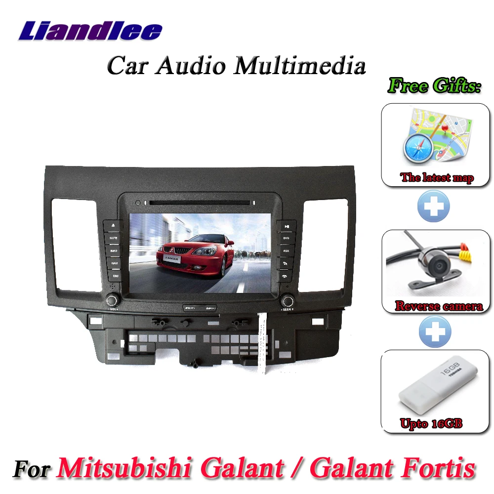Liandlee для Mitsubishi Galant / Fortis стерео Автомагнитола с камерой Wifi CD DVD плеер GPS навигация