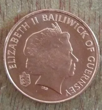 21 мм Гернси, настоящая монета, оригинальная коллекция