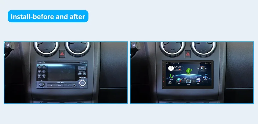 Best Bosion Car Multimedia Player 10.1" 2 din for Android 9.0 Navigation Audio bluetooth WIFI GPS Radio Video Car Stereo free camera 20