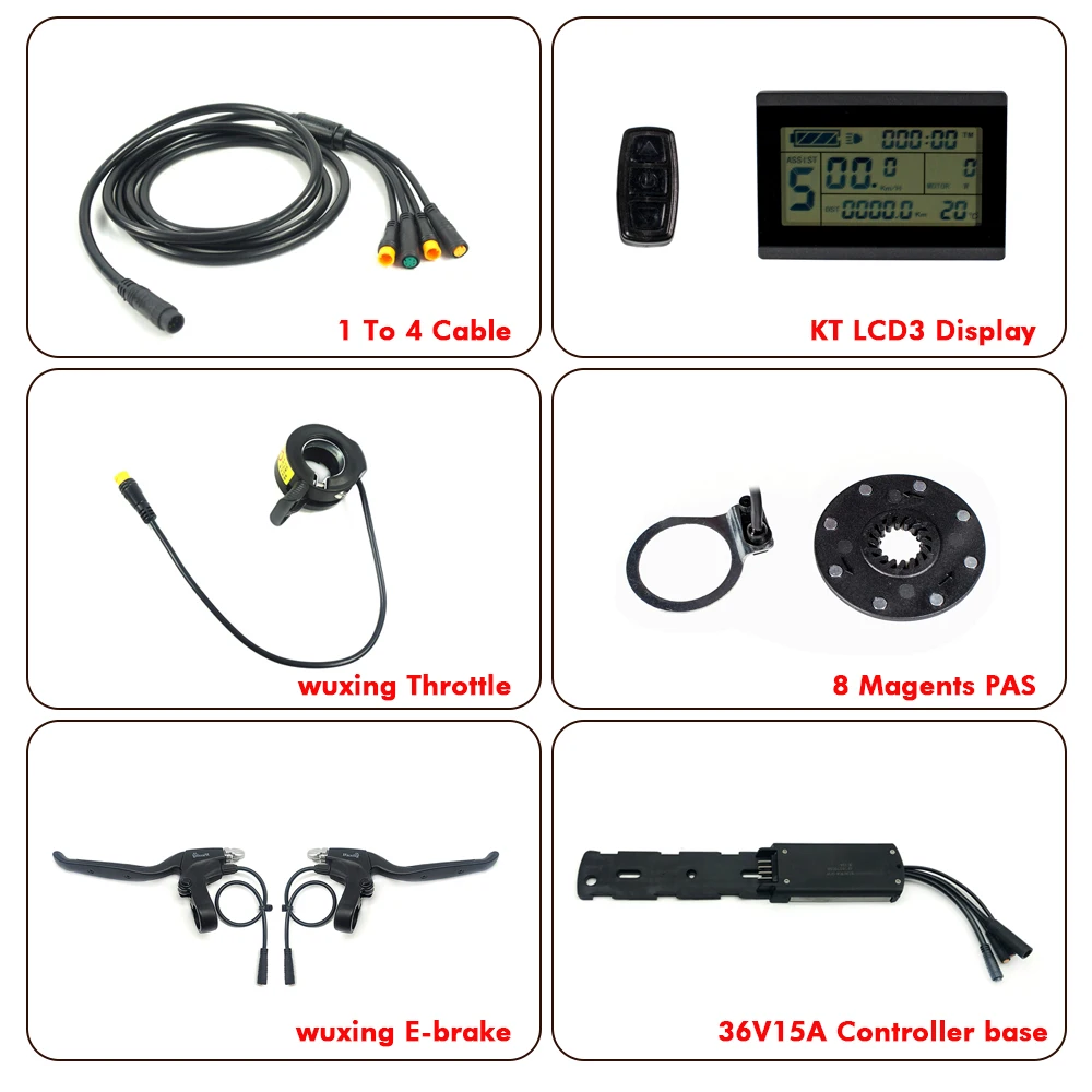 36V15A Set EJOYQI Hailong чехол для батареи Контроллер база 36 В 22A 36V15A 6 Mosfets 9 Mosfets светильник контроллер электрического велосипеда - Цвет: 36V15A Set