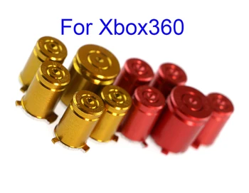 

20sets For XBox 360 xbox360 Controller Repair Custom Alloy Metal ABXY button Guide Button Keypress 9mm Bullet Style Brass Metal