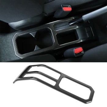 

Carbon Fiber ABS Plastic Central Control Water Cup Holder Frame Cover Trim for Suzuki Jimny 2019-2020 Car Styling