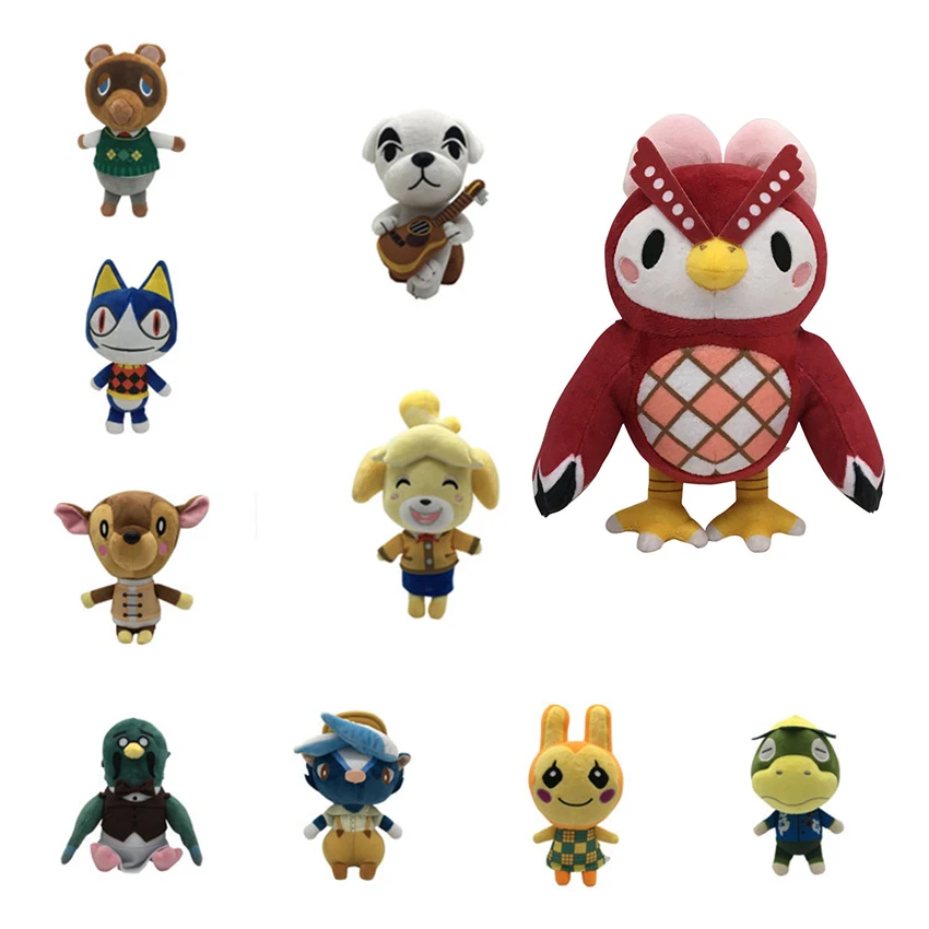 

21cm Animal Crossing Plush Toy Cartoon Raymond New Horizons Merch 1pcs Amiibo Card Stitches Doll KK Isabelle Stuffed Toys