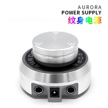 Профессиональный источник питания для татуировки Aurora с адаптером питания для катушек и роторных тату-машин