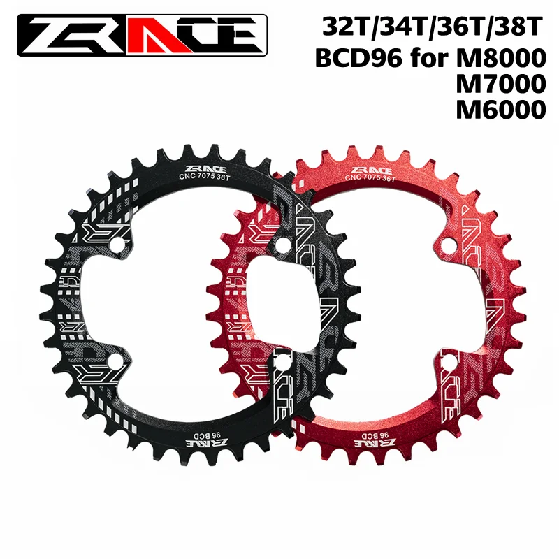 

ZRACE MTB BIke Chainring Chainwheel BCD96 for M8000 M7000 M6000,32T 34T 36T 38T Circle Crankset Bicycle Accessories Al 7075 CNC