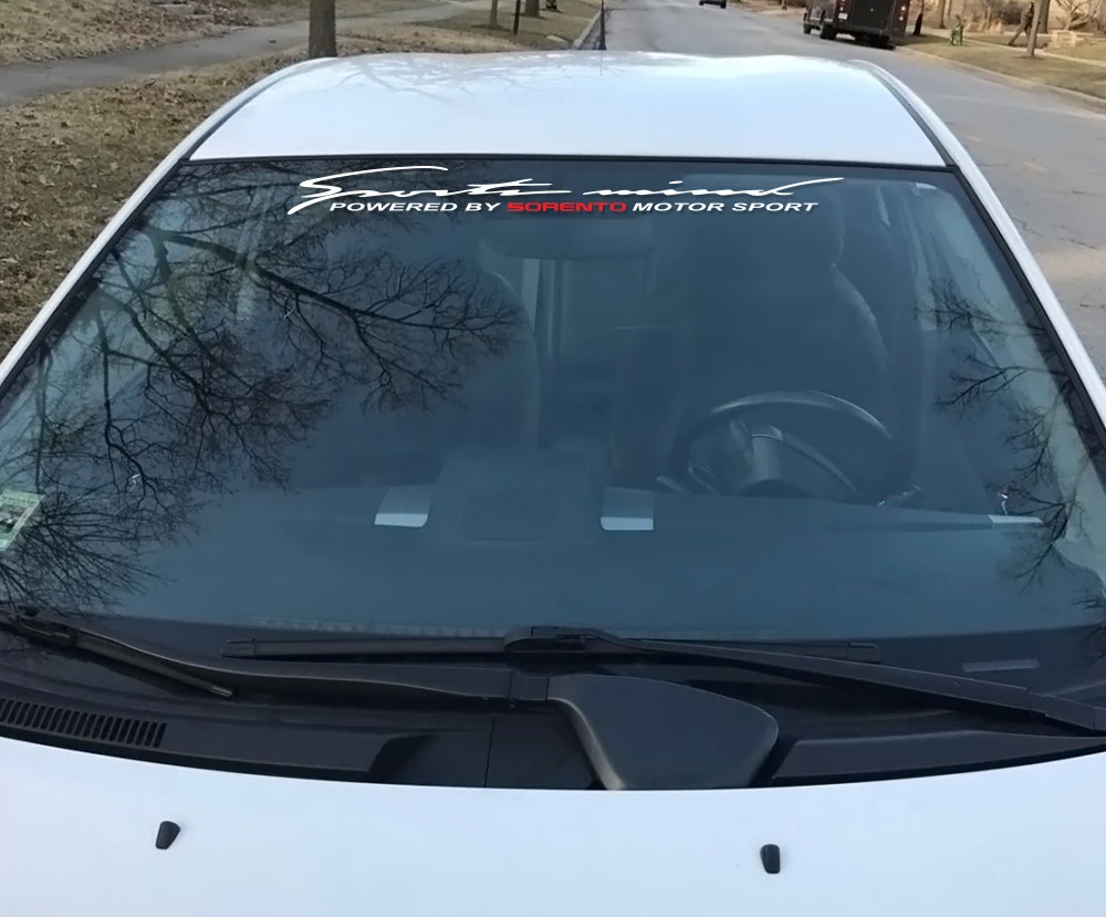 Авто мотор Спорт переднее заднее лобовое стекло виниловые наклейки на автомобиль для Kia Sorento ПВХ Авто Декор Светоотражающие спортивные наклейки аксессуары для автомобиля