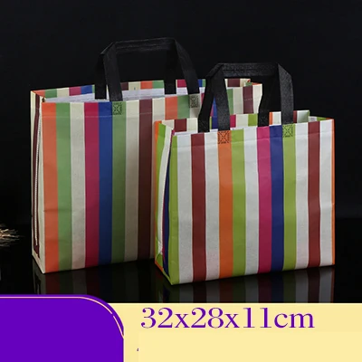 12 Coated Non-woven Printing Pattern Clothing Tote Garment Custom Eco Laminating Packaging Bag High Grade Shoe Box Cosmetic Gift Ad - Цвет: 12