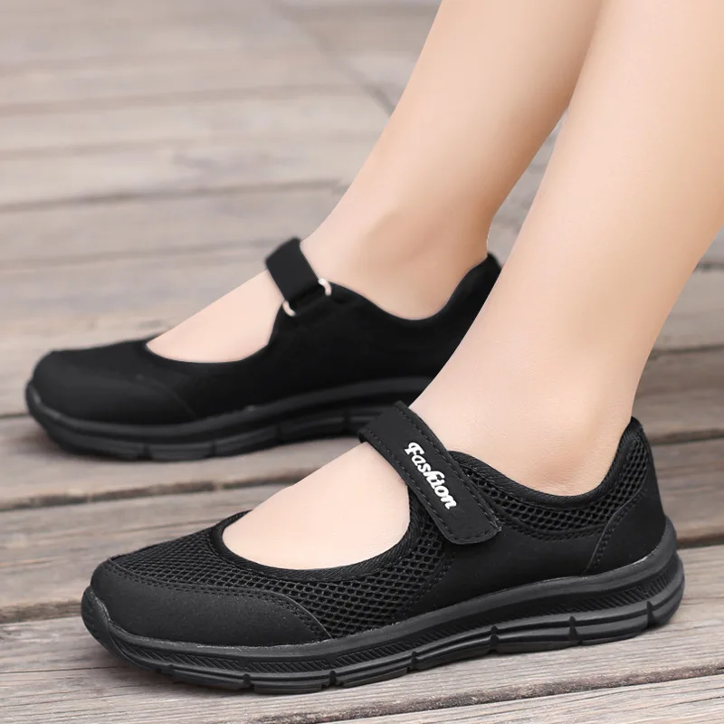 Women Sneakers Fashion Breathable Mesh Casual Flats Shoes Women Work Shoes Comfortable for Work Loafers Zapatos Para Mujer 4