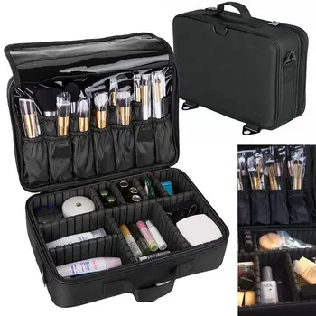 

Professional Makeup Bag Waterproof Large Capacity Cosmetic Bags Storage Case Functional Travel Multilayer Women Makeup Organizer