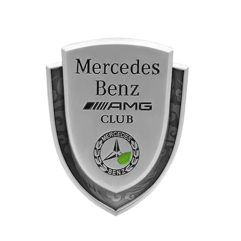 1 шт., золотисто-Серебристая Наклейка на кузов автомобиля, Эмблема для Mercedes benz AMG A B R G Class GLK GLA C200 E200, Стайлинг