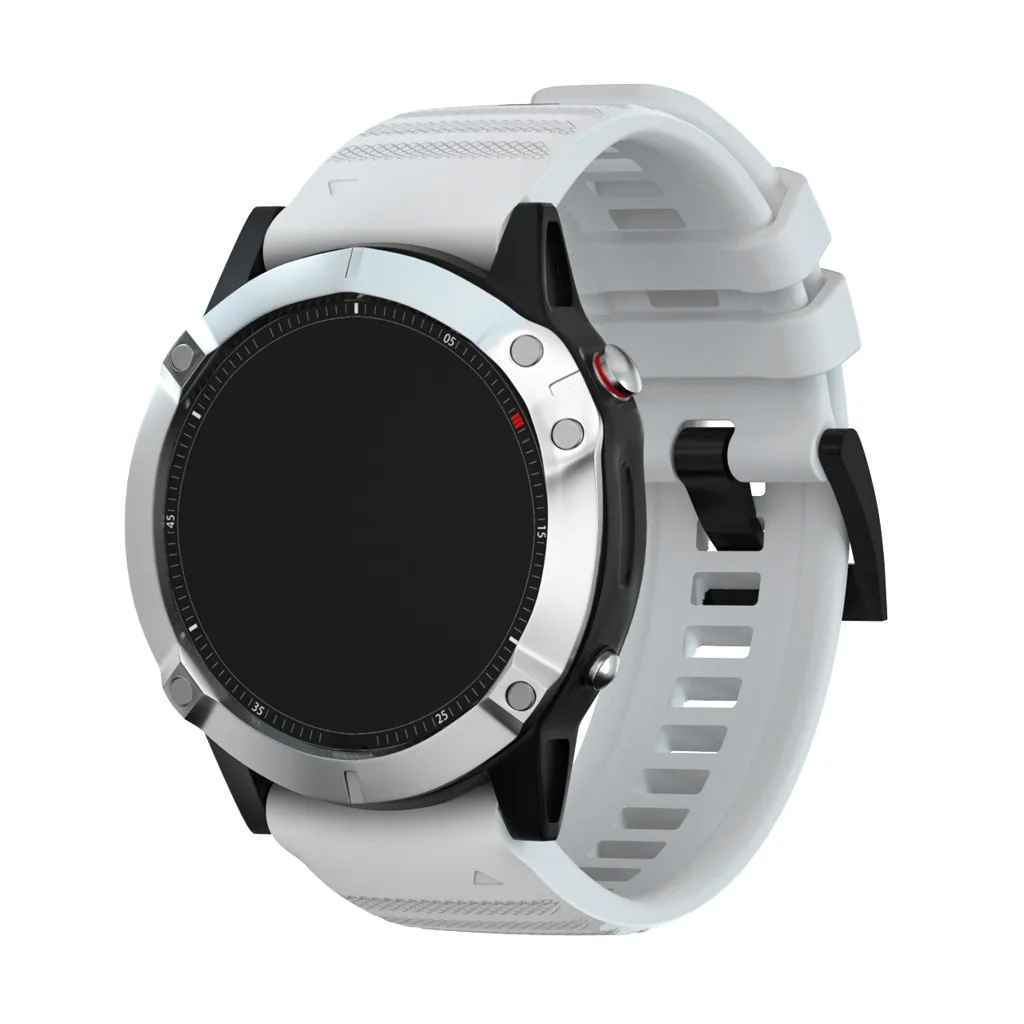 Ouhaobin Silicone Watchband 22mm For Garmin Fenix 6 Watch Quick Release Wrist Strap Bracelet Band Strap 1014#2