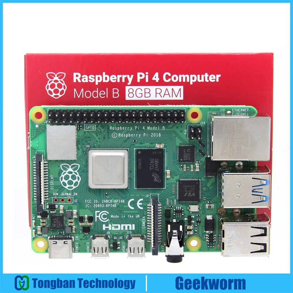 (В наличии) Raspberry Pi 4 компьютерная модель B с объемом памяти ГБ/8 ГБ Оперативная
