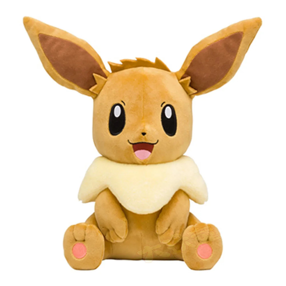 30 см TOMY Pokemon сидящий Eevee плюшевая кукла игрушки Аниме фигурки животных куклы для