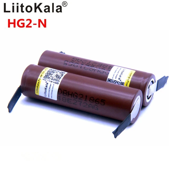 Liitokala Новый HG2 18650 3000 мАч аккумулятор 18650HG2 3 6 в разряд 30A отдельные батареи + DIY