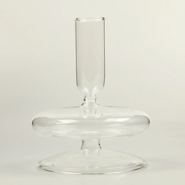 HeatResistant Crystal Glass Candle Holder Amen Crystal