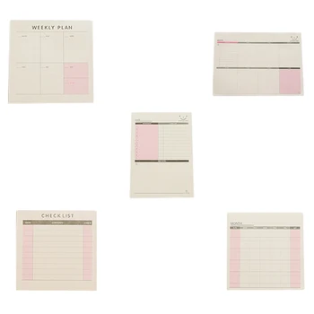 

New Arrival Daily Weekly Month Planner Check List Portable Small Book Memo Pad Sticky Notes Stationery School Supplies