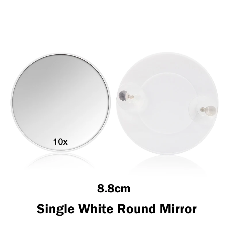 22 светодиода Сенсорное зеркало для макияжа 1X 10X яркое регулируемое настольное увеличительное зеркало USB кабель или батареи инструменты для использования - Цвет: 10X White mirror