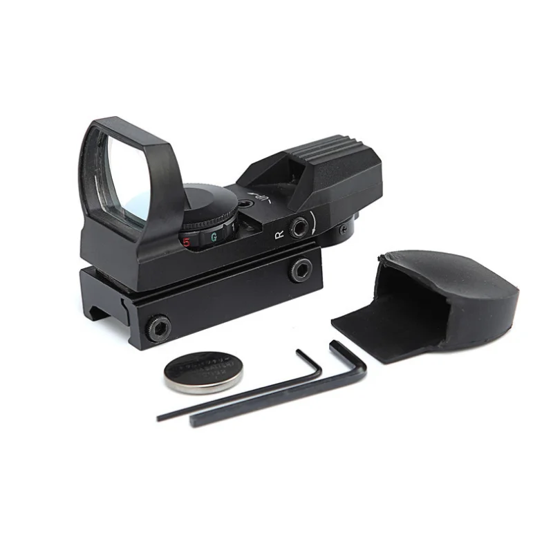 Riflescope11mm20mm rail sight охотничий оптический голографический красный точечный прицел reflex 4 crosshair Тактический прицел