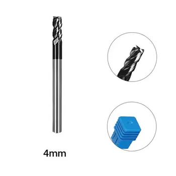 

45 degree End Mill 4 flutes Cutter CNC Drilling HRC50 Replacement Accessories