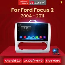 Junsun V1 2G+ 32G Android 9,0 DSP для ford focus 2 Mk2 2004-2011 Автомобильный Радио Мультимедийный видео плеер навигация gps RDS 2 din dvd