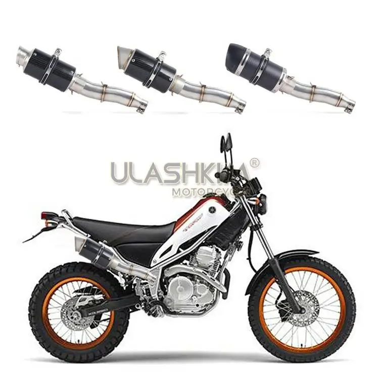 Полная выхлопная система мотоцикла глушитель Escape slip on для YAMAHA XG250 XT250 модифицированный контакт средняя труба адаптер подключения