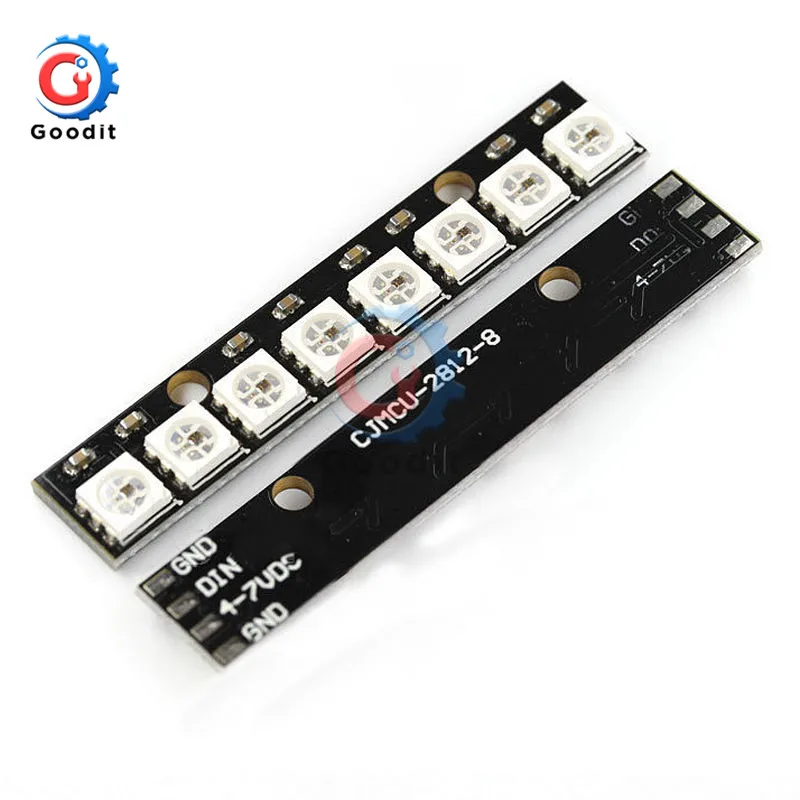 รูปสินค้า แถบ LED ปรับสีได้ 8 ช่อง RGB สำหรับ Arduino