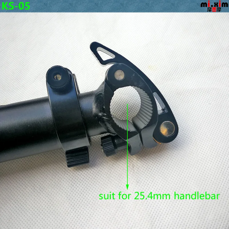 Folding Bike Adjustable Stem Alloy Aluminum Quick-Release 25.4mm With thread High Quality High Quality