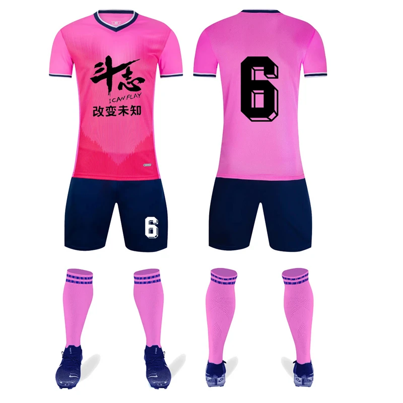 New 2021 Soccer T-Shirt Shorts Set European Cup Men‘s Football Jerseys Kit Great 