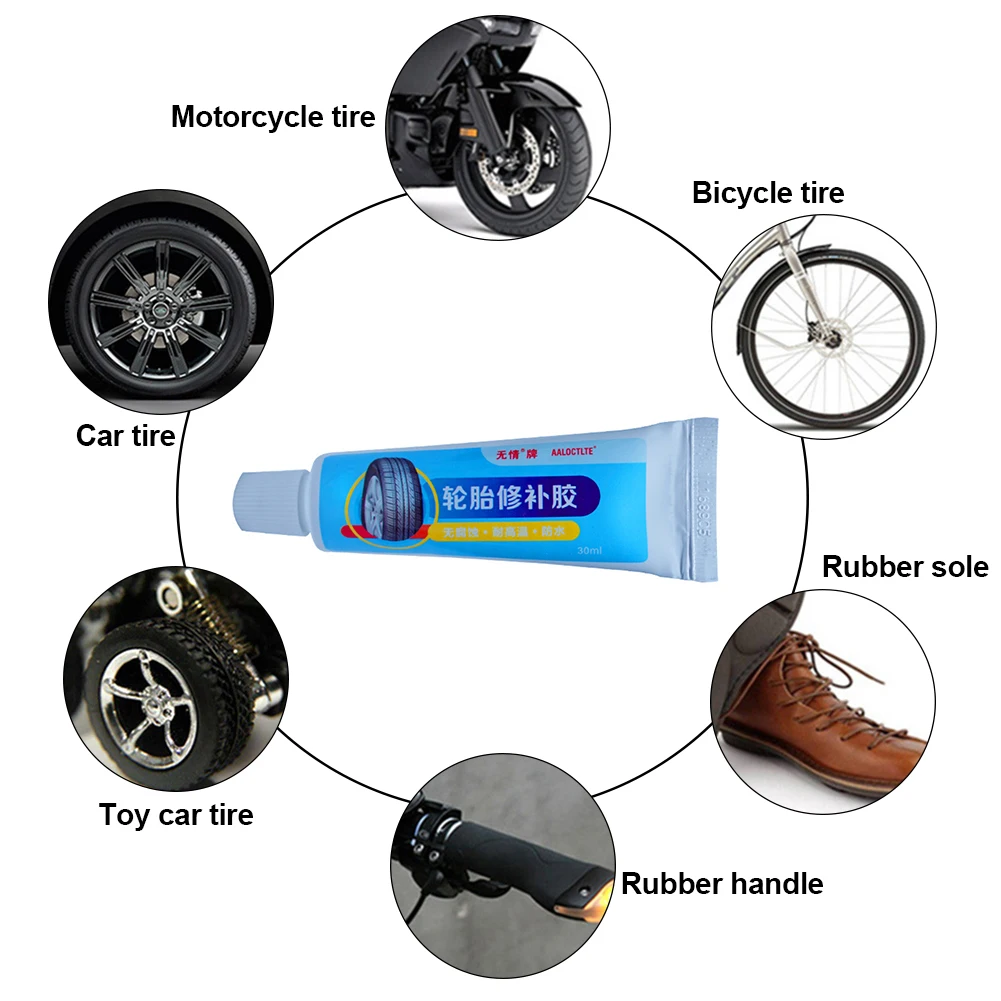 Pegamento adhesivo para reparación de neumáticos de coche, útil para doblar, accesorios de coche, Envío Directo/venta al por mayor/Epacket, 30ml
