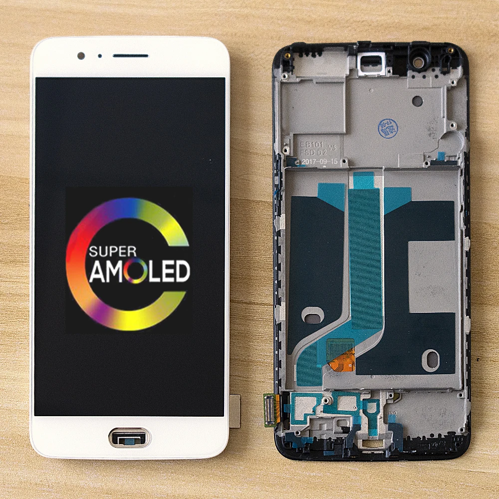 Оригинальный AMOLED ЖК дисплей 5 &quotдля Oneplus сенсорный экран с рамкой для Замена