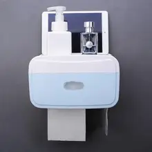 Многофункциональная коробка для туалетных рулонов, простая Водонепроницаемая настенная бумажная коробка для полотенец, держатель для ванной комнаты, органайзер для душа