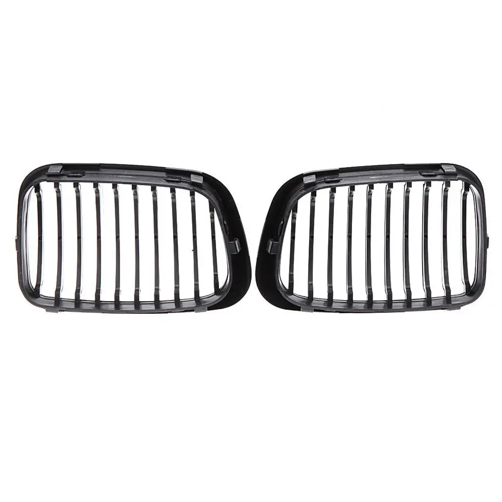 

Generic Front Matte Black Grill Grilles For 98-01 BMW E46 3Serie Sedan 4 Door