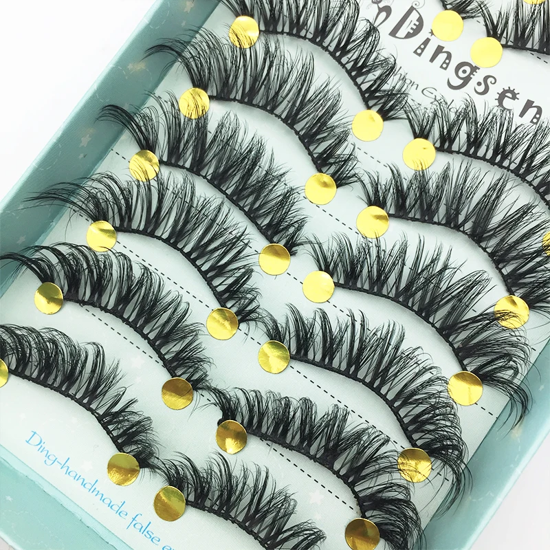 Description Picture 6 of item10/5pairs natural false eyelashes fake lashes long makeup 3d mink lashes eyelash extension mink eyelashes for Makeup tools New